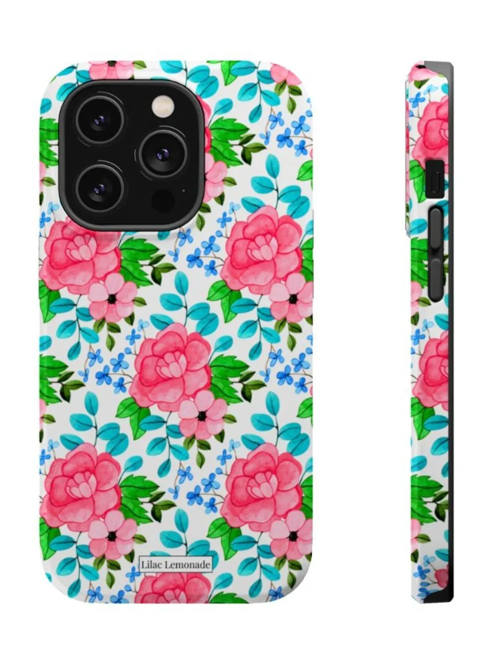 PETAL POP-Pink Floral Protective Phone Case
